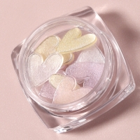 Фигурки для дизайна ногтей &laquo;Сахарные сердечки&raquo;, объёмные, разноцветные