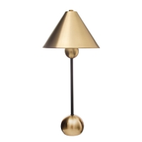 Настольная лампа с абажуром RISALUX &laquo;Найла&raquo; модерн, , Е27, 3 Вт, латунь, 23&times;23&times;51.5 см