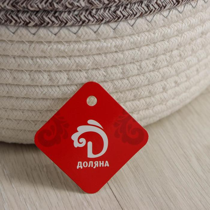 Корзина для белья Доляна &laquo;Милано&raquo;, плетёная, ручная работа, 30&times;34 см