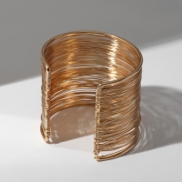 Браслет &laquo;Манжета&raquo; нити, цвет золото