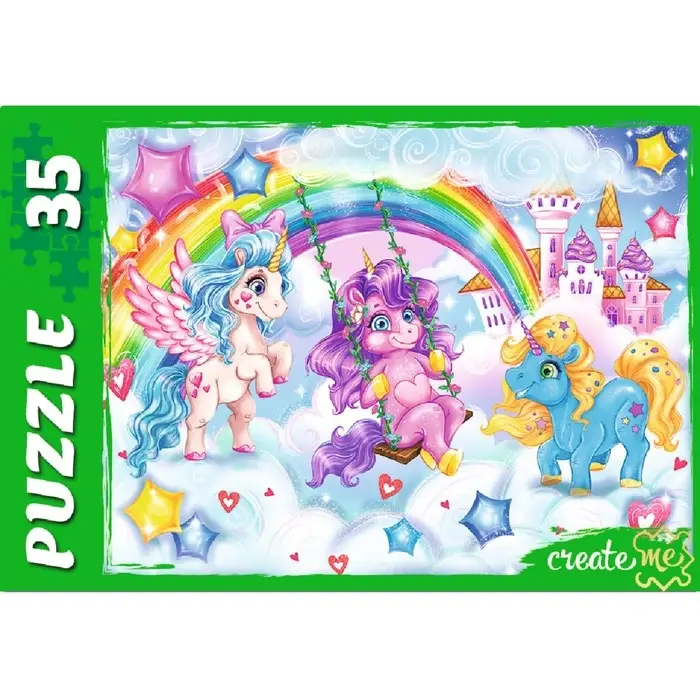 Пазл &laquo;Чудесные единороги&raquo;, 35 элементов