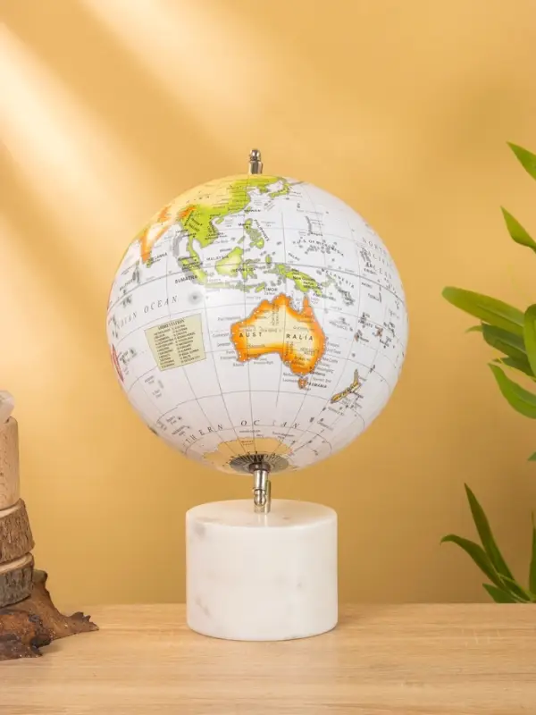 Глобус сувенирный, 23&times;20&times;32 см, подставка мрамор