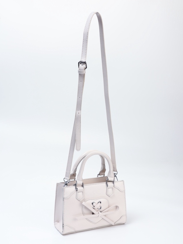 Сумка женская, 20*8*14, отд на молнии, длин ремень, белый