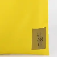 Сумка шопер Peace, желтая