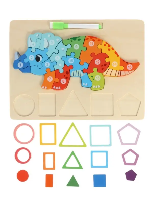 Деревянный 3D- пазл для малышей