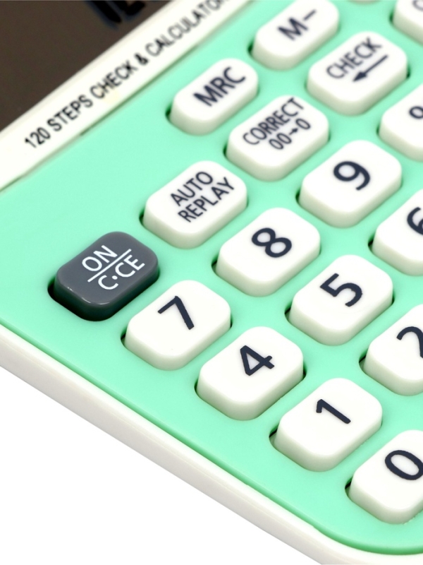 Калькулятор настольный 12-разрядный CT-72V, зеленый