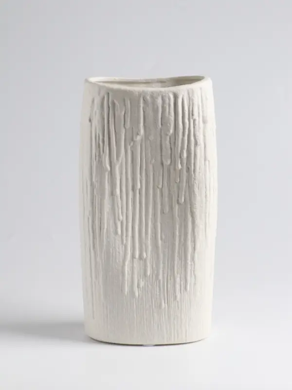 Ваза &laquo;Кристилис&raquo;, 24.5&times;12 см, керамика, белая