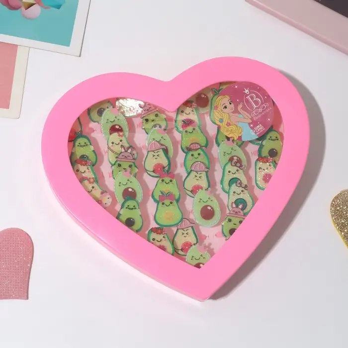 Кольцо &laquo;Выбражулька&raquo; авокадики, форма МИКС, цветное, безразмерное