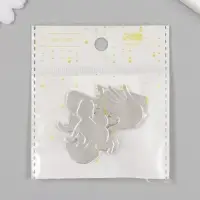 Декор для творчества пластик зеркальный "Рождение ребёнка" набор 6 шт