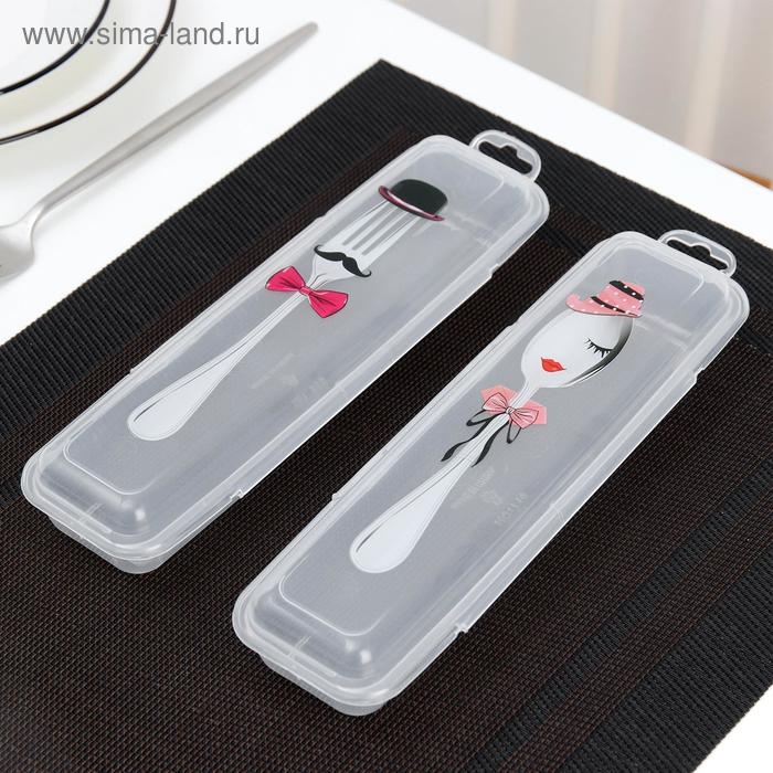 Футляр для столовых приборов Доляна, 24&times;7,5&times;3,8 см, рисунок МИКС