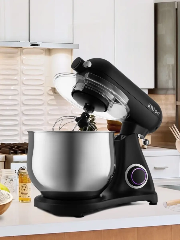 Цельнометаллический планетарный миксер КТ-3074 - 1800 Вт