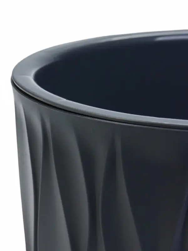 Кашпо со вставкой 2,3 л d15,7 см h15,2см "Desert" пластик серый