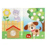 Книжка с наклейками "Домашние животные", 16 стр