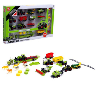 Набор металлических тракторов &laquo;Ферма&raquo;, с животными, МИКС