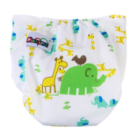 Многоразовый подгузник с вкладышем &laquo;Жирафы&raquo;