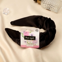 Ободок для волос "Юнона" классика, 5 см, чёрный