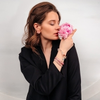 Браслет &laquo;Радость&raquo; ромашка, цветной в золоте, d=7