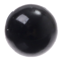 Глаза винтовые с заглушками, набор 50 шт., размер 1 шт. &mdash; 0,6 см, цвет чёрный