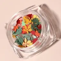 Фигурки для декора &laquo;Листья&raquo;, объёмные, разноцветные