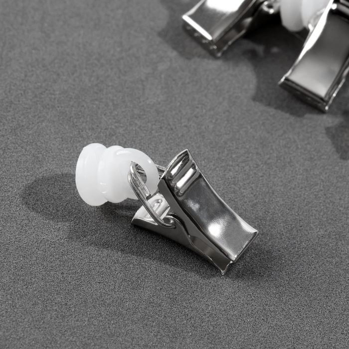 Зажим для штор для потолочного карниза, d 10 &times; 30 мм, металл, набор 20 шт