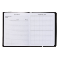 Дневник универсальный для 1-11 класса Black, мягкая обложка, искусственная кожа, термо тиснение, ляссе, 80 г/м2