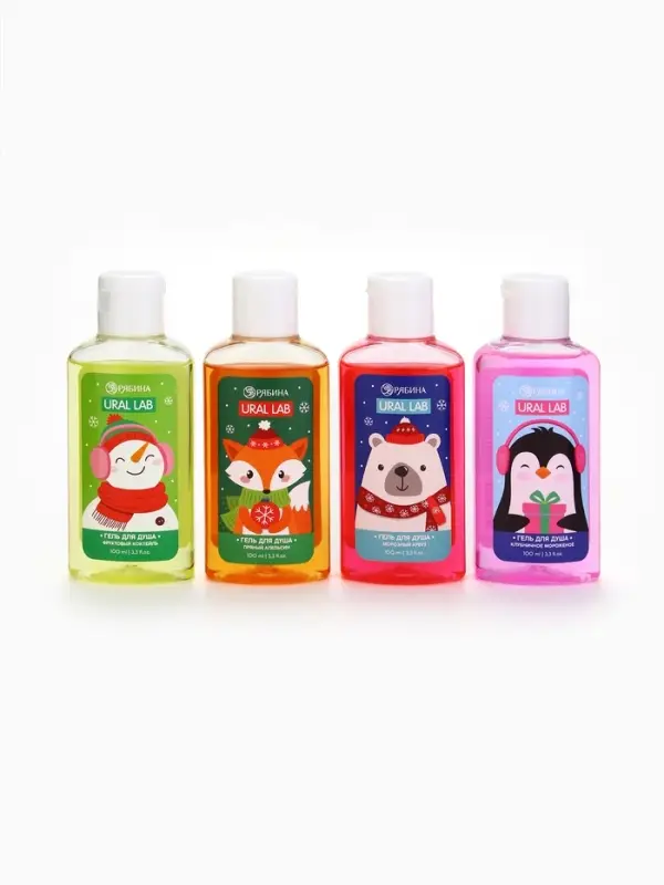 Ural Lab Милые персы гель для душа, клубничное мороженое, 100 мл