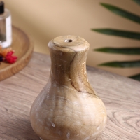 Ваза "Сильва" дерево Джати, 11х11х15 см, цв. бежевый