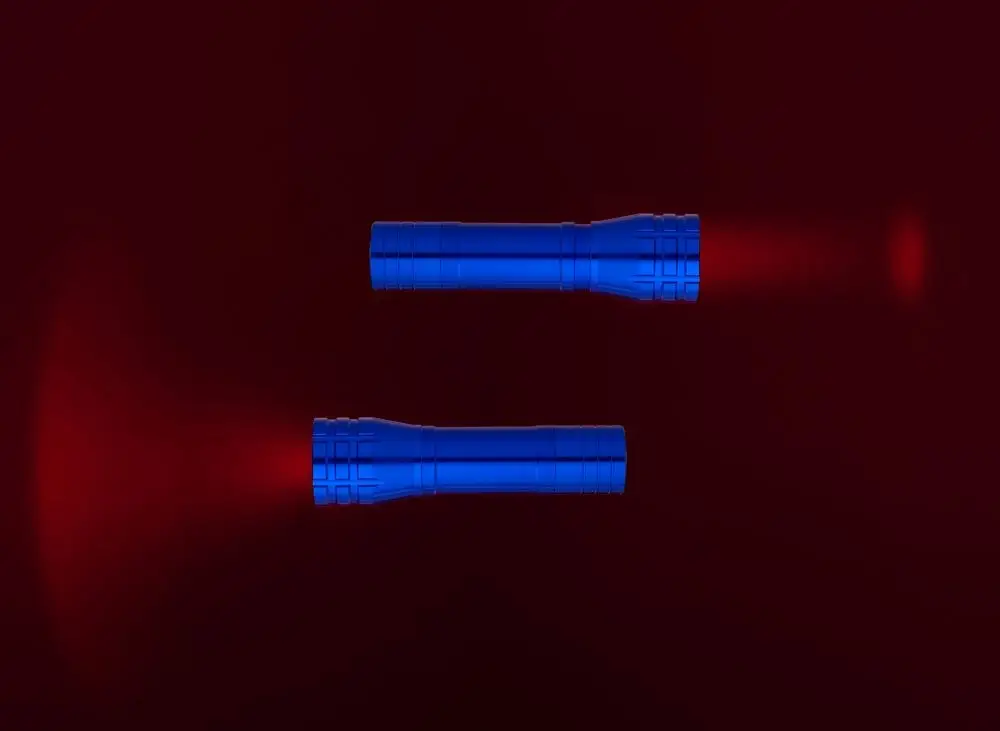 Фонарик с фокусировкой луча Beaming, синий