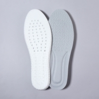 Стельки для обуви, амортизирующие, р-р RU до 44 (р-р Пр-ля до 45), 28 см, пара, цвет серый