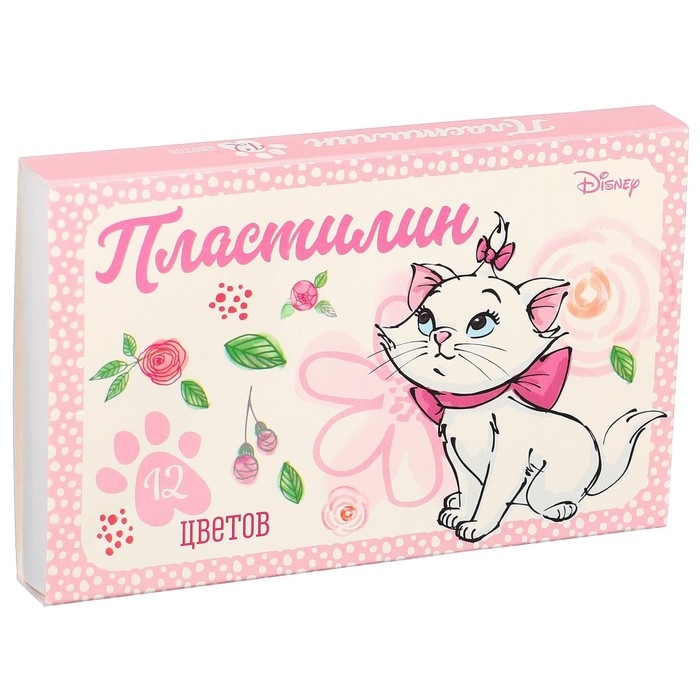 Пластилин 12 цветов 180 г &laquo;Мари&raquo;, Коты-аристократы