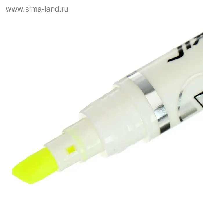 Маркер текстовыделитель, наконечник скошенный 4 мм, жёлтый