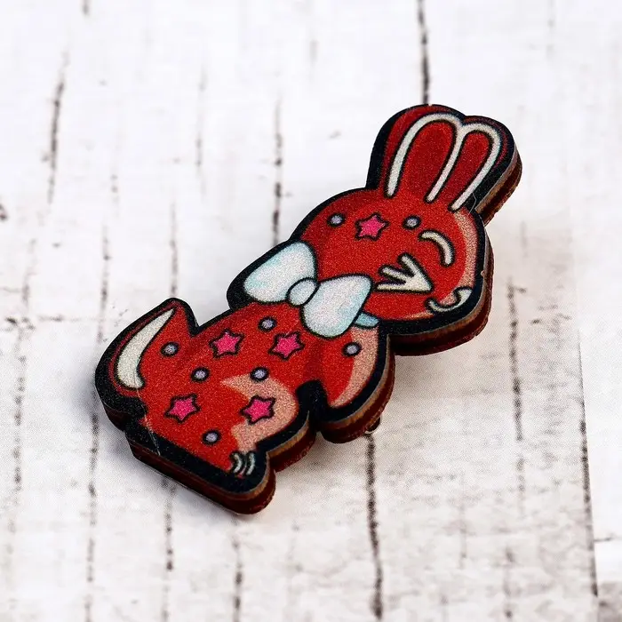 Деревянный значок &laquo;Заяц&raquo;