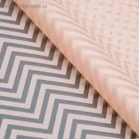 Плёнка матовая с рисунком &laquo;Волна&raquo;, персиковая, 57&times;57 см