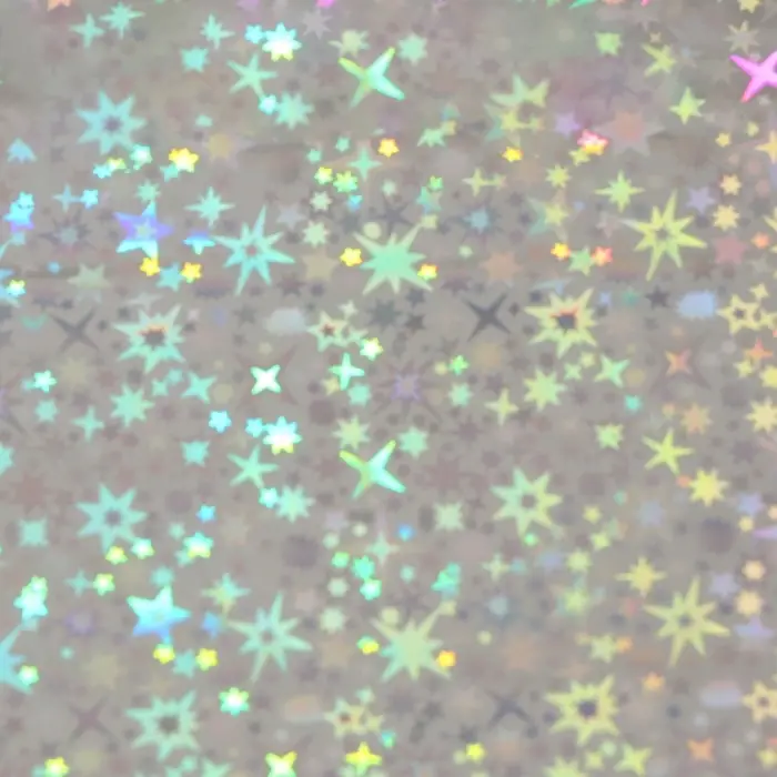 Пленка голографическая, "Звёздное небо", серебро, 70 см х 1 м