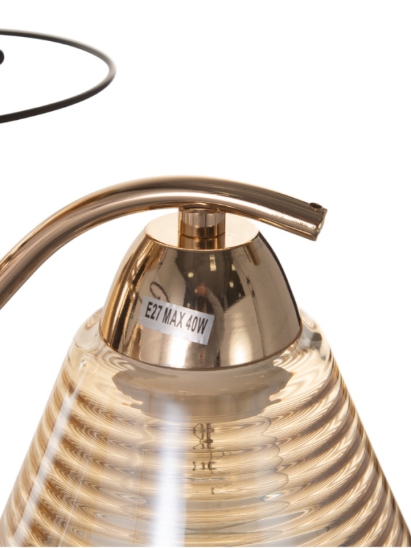 Люстра "Кольцо" 3х40Вт Е27 золото 48х48х24см