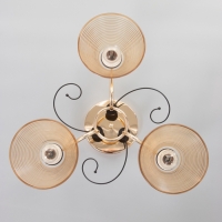 Люстра "Кольцо" 3х40Вт Е27 золото 48х48х24см