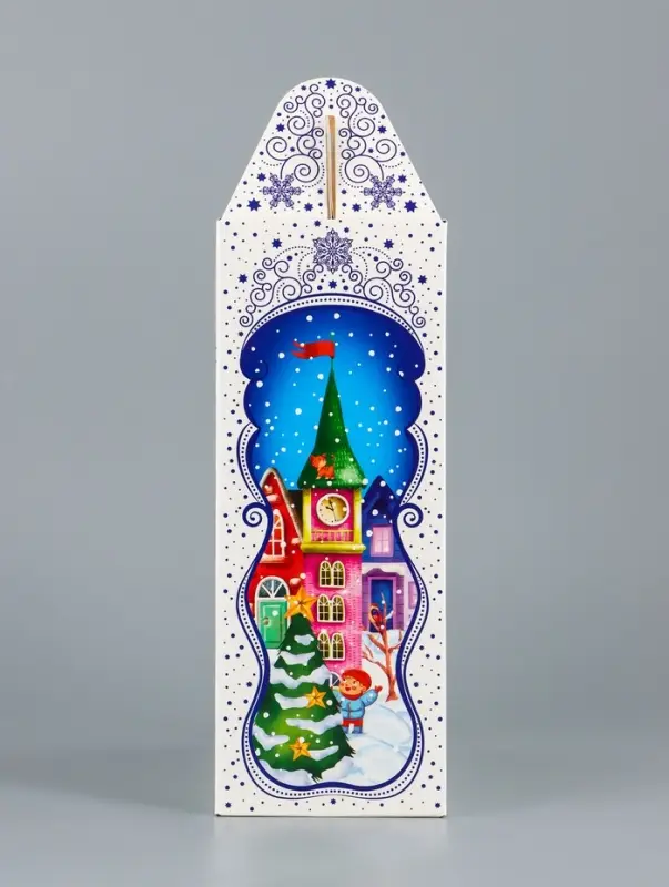 Подарочная коробка новогодняя Мечты сбываются 17 х 7 х 25,5 см