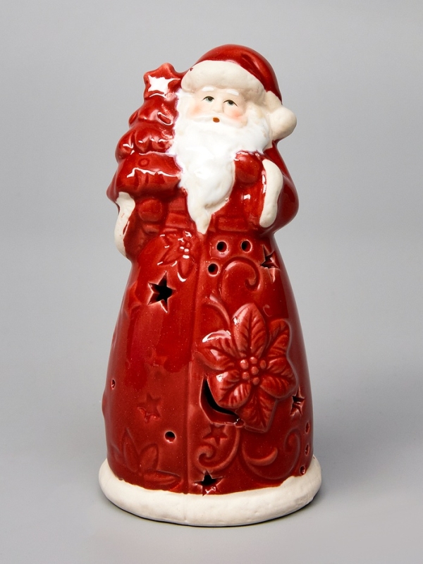 Светодиодная фигура "Дед Мороз" 13.8х6.8х7.5, 1 LED, LR44x3(в компл.), Т/БЕЛЫЙ