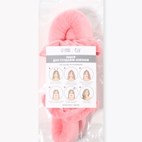 Мягкие бигуди &laquo;Волшебный локон&raquo;, 3 предмета: бигуди, резинки - 2 шт., плюшевые, розовый