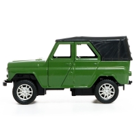 Машина металлическая &laquo;УАЗ Hunter&raquo;, инерция, 1:32, свет и звук, цвет зелёный