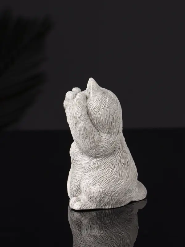 Набор статуэток "Три кота: ничего не вижу, не слышу, не говорю" 7 см, серый