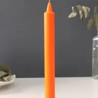 Ароматическая свеча парафиновая хозяйственная, 2&times;21 см, 55 г, апельсин