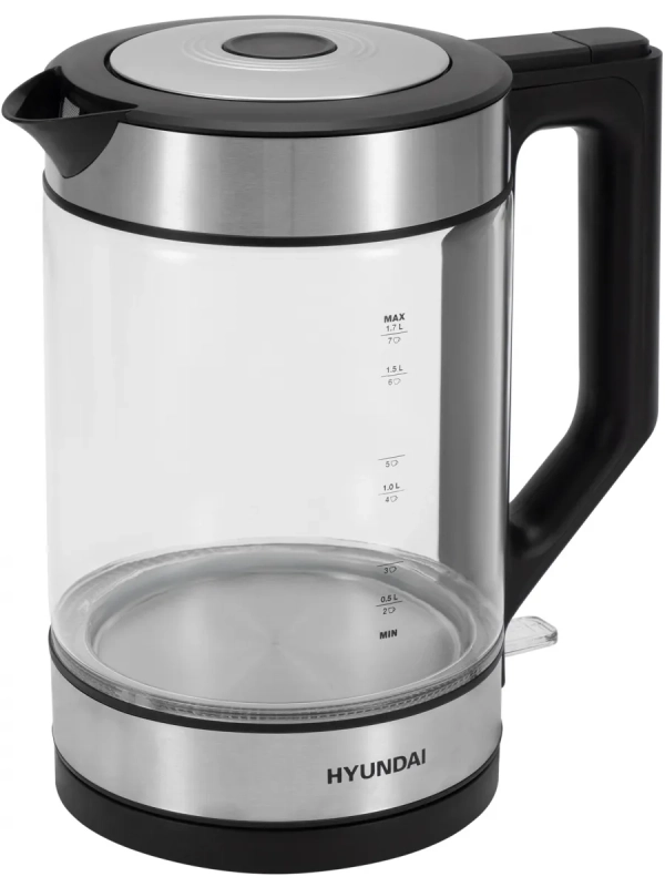 Чайник HYK-G3509 1,7л 2200Вт черный (стекло)