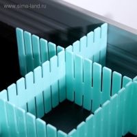 Органайзер - разделитель для ящиков, 37&times;7 см, 4 шт, цвет МИКС