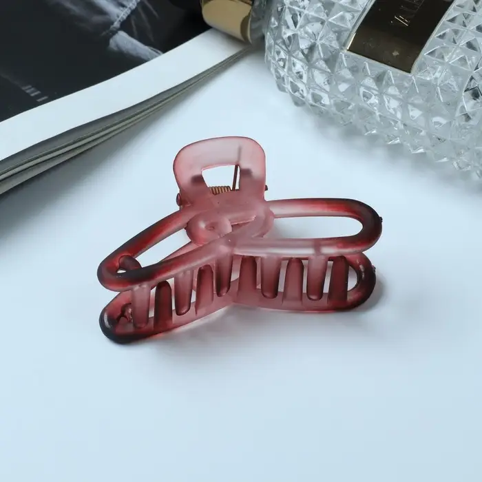 Крабик для волос &laquo;Кэнди&raquo;, матовый скрепки, 7 см, МИКС