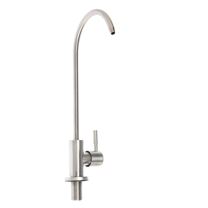 Кран для всех видов бытовых фильтров ZEIN К-04, нержавеющая сталь, сатин