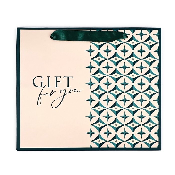 Пакет ламинированный двухсторонний &laquo;Геометрия&raquo;, с тишью и открыткой, ML, 23 х 27 х 11.5