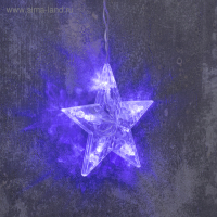 Гирлянда &laquo;Бахрома&raquo; 2.4 &times; 0.9 м с насадками &laquo;Снежинки&raquo;, IP20, прозрачная нить, 150 LED, свечение синее, 8 режимов, 220 В