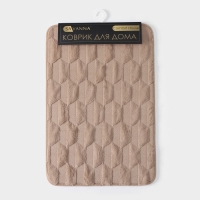 Коврик для ванной и туалета SAVANNA &laquo;Стоун&raquo;, 40&times;60 см, цвет бежевый