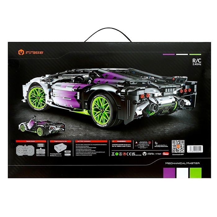 Конструктор &laquo;Спортивная тачка&raquo;, радиоуправление, 1:10, 1778 деталей